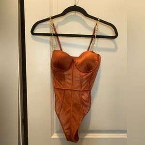 Copper Corset Bodysuit